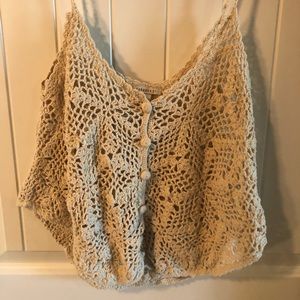 Forever 21 Crochet Crop Tank